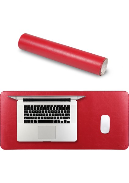 Xl Deri Mousepad - Kırmızı