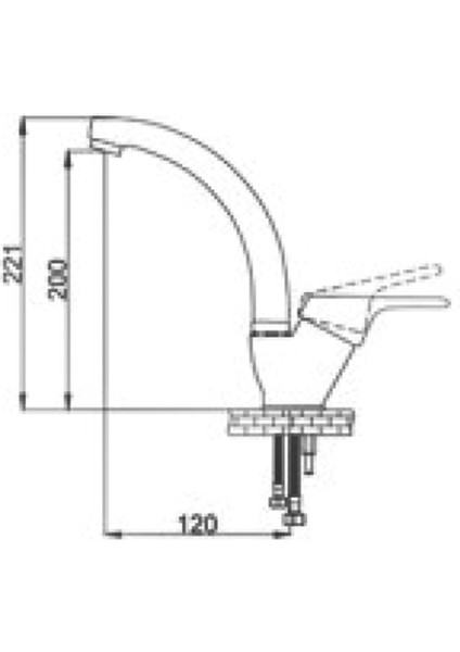 Rise Mix Kuğu Lavabo Musluk Bataryası RS229