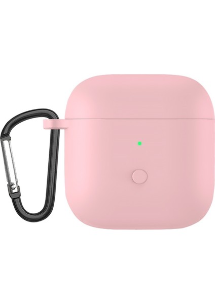 Redmi Buds 3 Için Karabinalı Tam Koruyucu Silikon Kılıf - Pembe (Yurt Dışından)