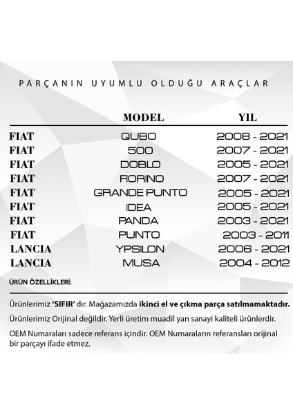 Alpha Auto Part Fiat Doblo, Fiorino Citroen Nemo Için Hava Filtre Bağlantı Ayağı