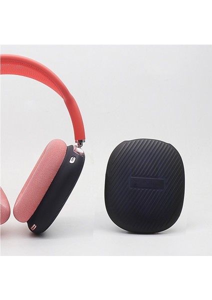 Airpods Max Için 1 Çift Şerit Tasarım Silikon Koruyucu Kılıf - Siyah (Yurt Dışından) modelleri