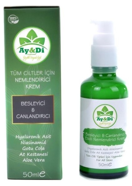 Ay&Di Natural Temizleyici Canlandırıcı Etkili Tonik 100 ml