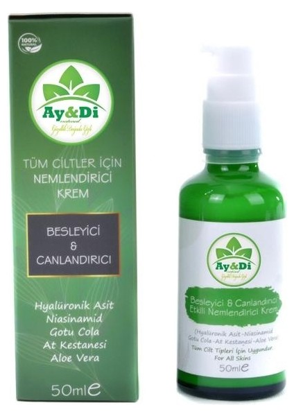 Besleyici ve Canlandırıcı Etkili Nemlendirici Krem 50ML