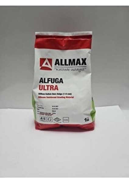 Alfuga Ultra Silikon Katkılı Derz Dolgu 1kg - Beyaz