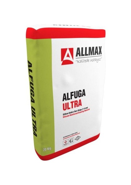 Alfuga Ultra Silikon Katkılı Derz Dolgu 20KG - Beyaz