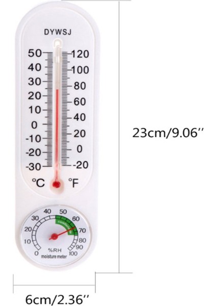 Oda Sıcaklığı Için Dikey Termometre Beyaz (Yurt Dışından)