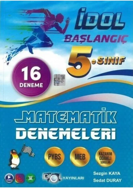 İdol Yayınları Idol 5. Sınıf Matematik Başlangıç Denemesi  (16 Sarmal Deneme)