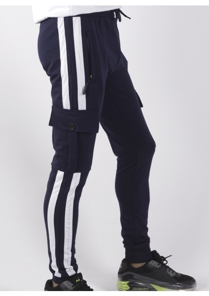 Yanları Garnili Kargo Cepli EŞOFMAN-8831