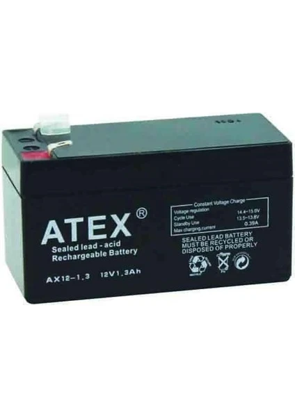 AX12 12 Volt 1.3 Amper Kuru Akü