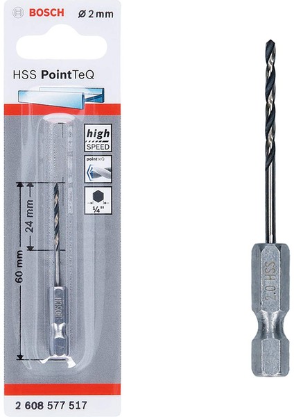 Hss Point Teq Hex Metal Matkap Ucu 2mm - 2608577517