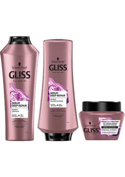 Serum Deep Repair 3lü Saç Bakım Seti