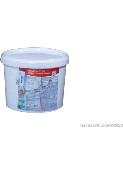 Havuzavm-Tablet Klor 200 Gr. %90 5 Kg. Deep Blue
