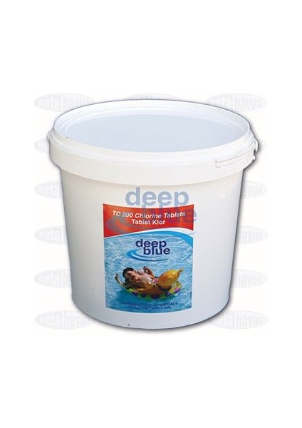 Havuzavm-Tablet Klor 200 Gr. %90 5 Kg. Deep Blue