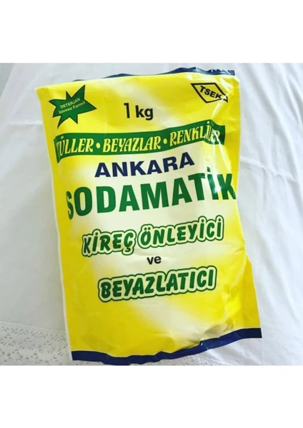 Sodamatik 1  Kg Kireç Önleyici ve Beyazlatıcı (Tüller-Beyazlar-Renkliler)