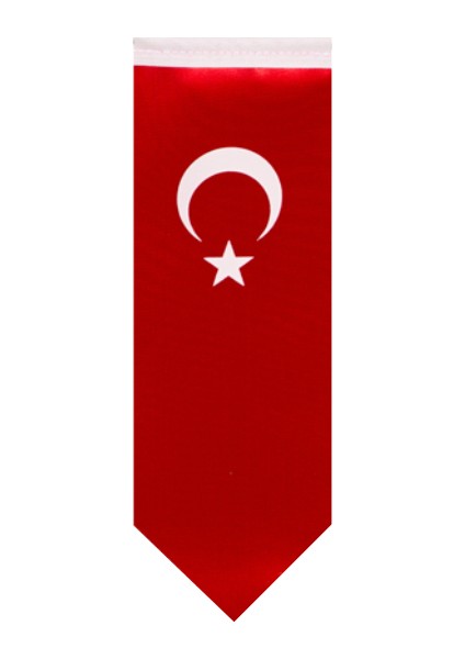 Türk Masa Bayrağı Direksiz 8,5 x 25 cm