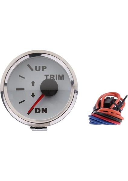 2 "52MM Up-Dn Elektrikli Döşeme Seviye Ölçer Deniz Tekne Beyaz Yüz 2 (Yurt Dışından)