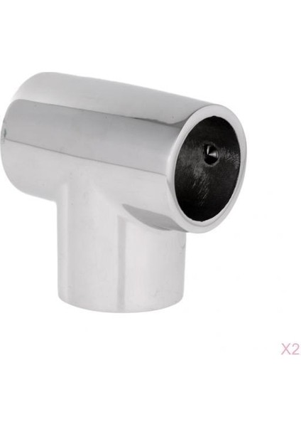 2 Adet 25MM Tekne Yat Küpeşte Parçaları 90 Derece Tee Deniz Paslanmaz Çelik (Yurt Dışından)