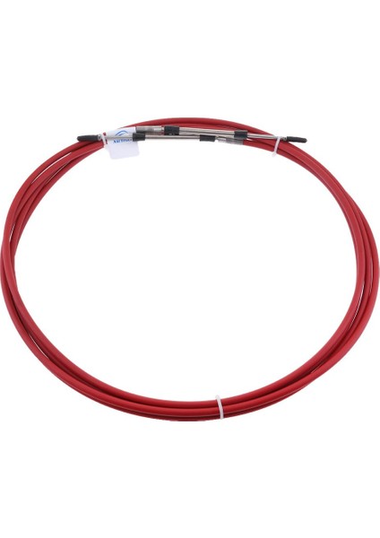2 Adet Kırmızı 13 Ft Deniz Kontrol Kolu Kablosu Tekne Motor Inboart Gaz Kelebeği Için (Yurt Dışından)
