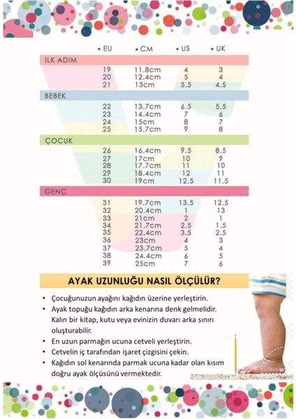 Anka Ortopedik Bebek Boy Günlük Ayakkabı - Onur Ortopedik