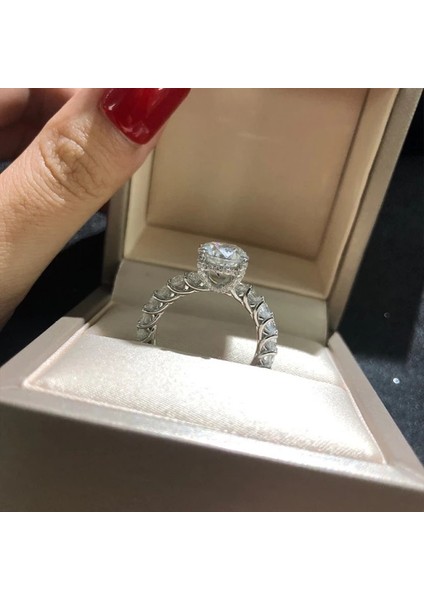 White Diamond Gümüş Tektaş Yüzük fiyatları
