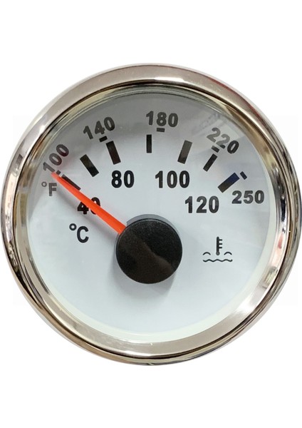 Tekne Hararet Göstergesi Ø52MM 12/24V 0-190 Ohm