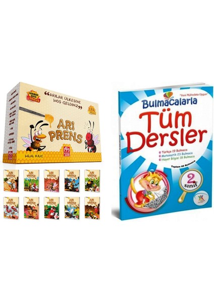 Arı Prens 2. Sınıf 10 Lu Hikaye ve 5renk Yayınları Bulmacalarla Tüm Dersler