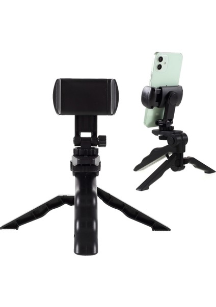 Mini Katlanabilir 360 ° Dönen Masaüstü Tripod (Yurt Dışından)