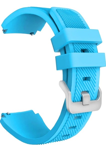 Samsung Gear S3 /huawei Gt 2 46 mm (22 mm ) Silikon Şeritli Çizgili Tasrım Kayış Kordon