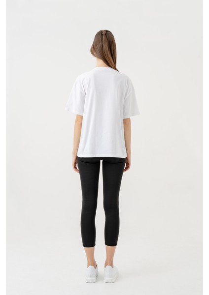 Nakış Detaylı %100 Pamuk Oversize Tshirt 1095 fiyatları