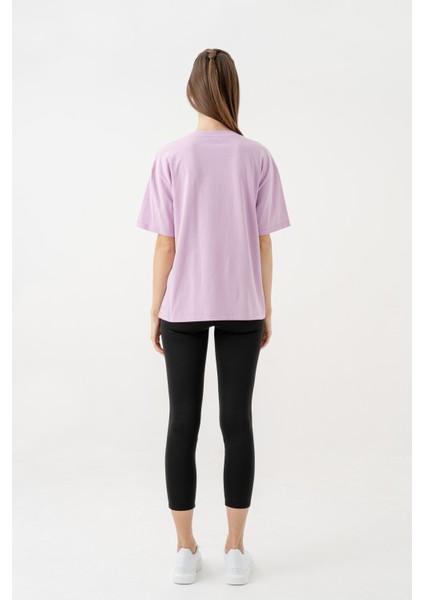 Nakış Detaylı %100 Pamuk Oversize Tshirt 1095 modelleri