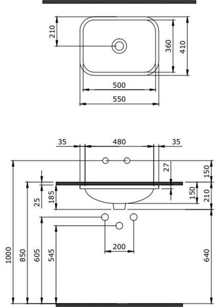 Bocchi Scala Tezgahaltı Lavabo 55 cm Mint Yeşil 1006-033-0125 fiyatları