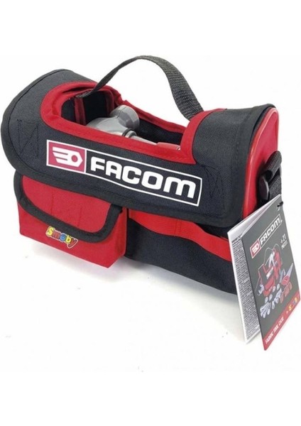 7600360196 Smoby, Facom Fabric Tools Case - Facom Kumaş Çantalı Alet Seti / 3-7 Yaş