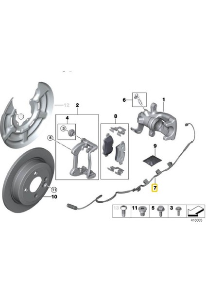 Mini Cooper Uyumlu Arka Fren Balata Sensörü 34356789330 fiyatları