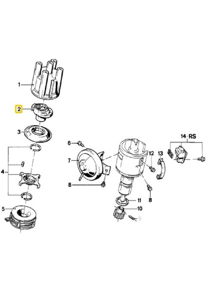 Bmw E28 E30 M10 Uyumlu Motor Tevzi Makarası Oem No 12111272144