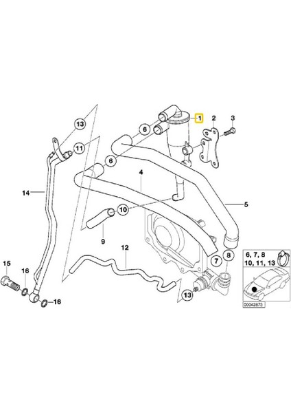 Bmw E53 ve Z8 M62 Uyumlu Motor Febi Seklon Valf 11151705237 fiyatları