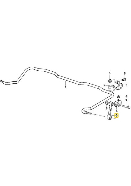 Bmw E32 E34 E36 Uyumlu Compactve Z3 Arka Viraj Askı Rotu 33551135307 fiyatları