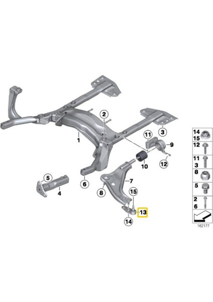 Mini Cooper Uyumlu One Sağ Rotil Oem No 31126772304