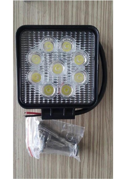 Off Road Kare 9 LED Sis Far Takımı
