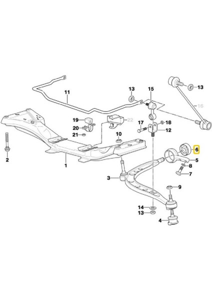 Bmw E30 Uyumlu Frow Salıncak Burcu 31129058815