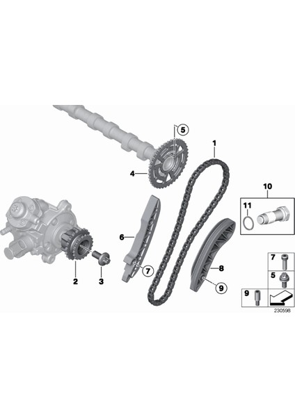 Bmw Uyumlu ve Mini Febi Üst Triger Seti 11318510014 S1 fiyatları