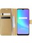 Realme C25S Kılıf Delux Leather Wallet Gold 1