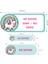 Okul Etiketi Defter, Kalem Sticker Unicorn 56 Adet 1