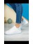 Kadın Bağcıklı Termo Taban Sneaker Deri Spor Ayakkabı 1