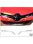 Renault Clio 4 Krom Ön Panjur Alt Çıta 2 Parça 2012-2019 Paslanmaz Çelik (HB) 3