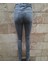 Seajeans Bayan Gri Düz Yıkama Ybel Dar Paca Kot Pantolon 1