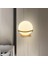 Modern Minimalist LED Duvar Aplik Yatak Odası Başucu Koridor Yaratıcı Vanity Işık Gölge Lüks Oturma Odası Duvar Lambası Dekor (B Golden) (Yurt Dışından) 5
