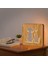 Dog And Cat Love Bedside Lamp, Coopark 3D Optical Cute Animal LED Wood Night Light, Best Gift For Pet Lover Friends, Desk Table Sleep Light (Yurt Dışından) 4