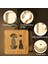 Dog And Cat Love Bedside Lamp, Coopark 3D Optical Cute Animal LED Wood Night Light, Best Gift For Pet Lover Friends, Desk Table Sleep Light (Yurt Dışından) 5
