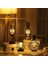 Art LED Table Lamp Reading Lamp Night Light Bedroom Bedside Lamp Desk Lighting Living Room Retro Classic Iron Home Decoration(Wine Bottle) (Yurt Dışından) 3