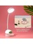 Ledtafellamp Make Up Spiegel LED Licht USB Student Boek Leeslampoogbescherming Mobieletelefoon Houderthuis Slaapzaal Nacht Licht(White) (Yurt Dışından) 2